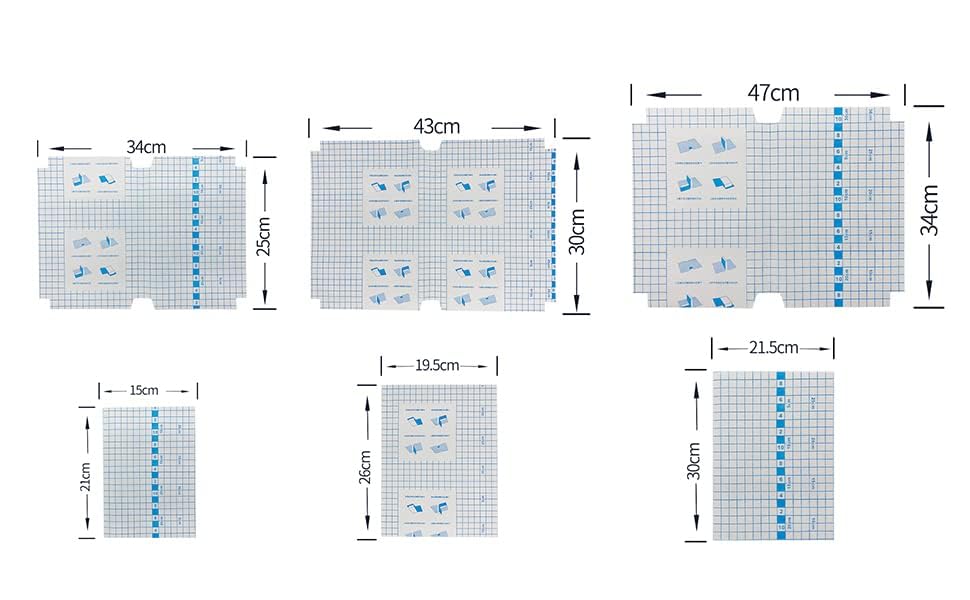 Self-adhesive transparent protective book cover (Pack of 30)