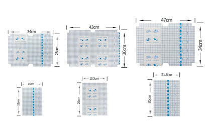 Self-adhesive transparent protective book cover (Pack of 30)